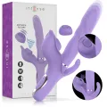 Billie Multifunktionaler wiederaufladbarer Saugvibrator mit Lila Druckknopf von Intense Fun