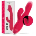 Dua Multifunktions-Wiederaufladbarer Auf- und Ab-Vibrator mit Roter Zunge von Intense Fun