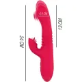 Dua Multifunktions-Wiederaufladbarer Auf- und Ab-Vibrator mit Roter Zunge von Intense Fun