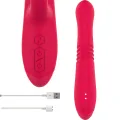 Dua Multifunktions-Wiederaufladbarer Auf- und Ab-Vibrator mit Roter Zunge von Intense Fun