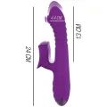 Iggy Multifunktions-Wiederaufladbarer Vibrator Up & Down mit Klitorelstimulator Lila von Intense Fun