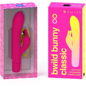 Bwild Bunny Infinite Klassischer wiederaufladbarer Vibrator Rosa Silikon von B Swish