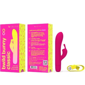 Bwild Bunny Infinite Klassischer wiederaufladbarer Vibrator Rosa Silikon von B Swish