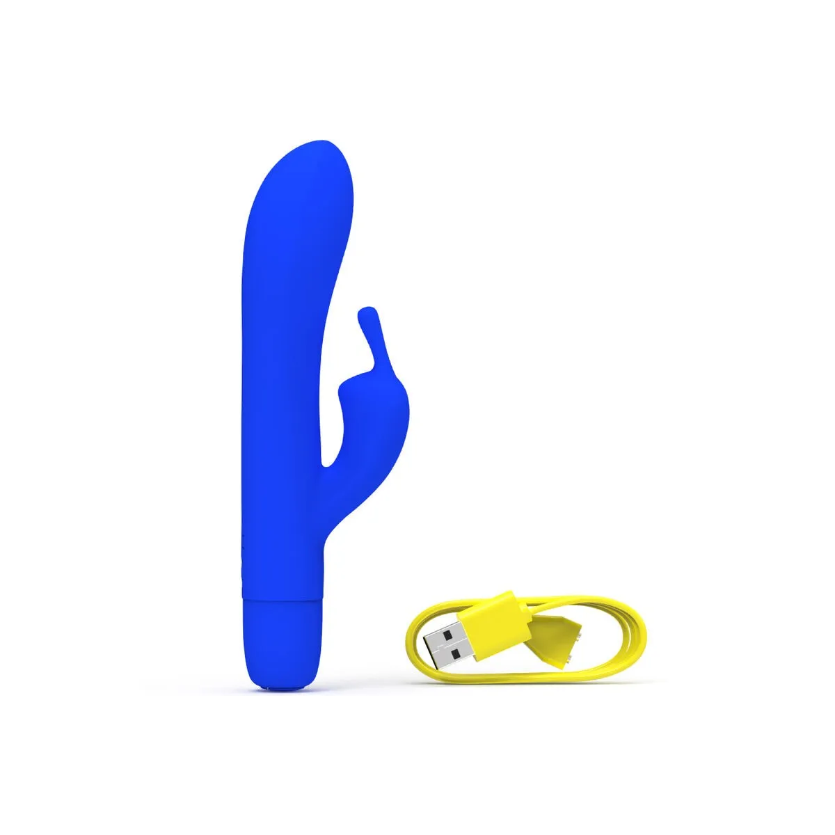 Bwild Bunny Infinite Klassischer wiederaufladbarer Vibrator aus Blauem Silikon von B Swish | Fesselliebe.de