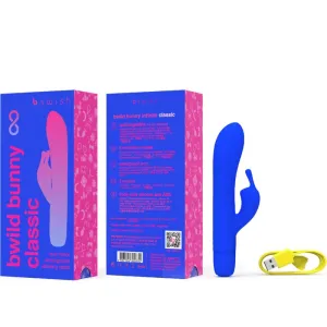 Bwild Bunny Infinite Klassischer wiederaufladbarer Vibrator aus Blauem Silikon von B Swish