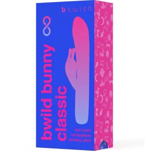 Bwild Bunny Infinite Klassischer wiederaufladbarer Vibrator aus Blauem Silikon von B Swish