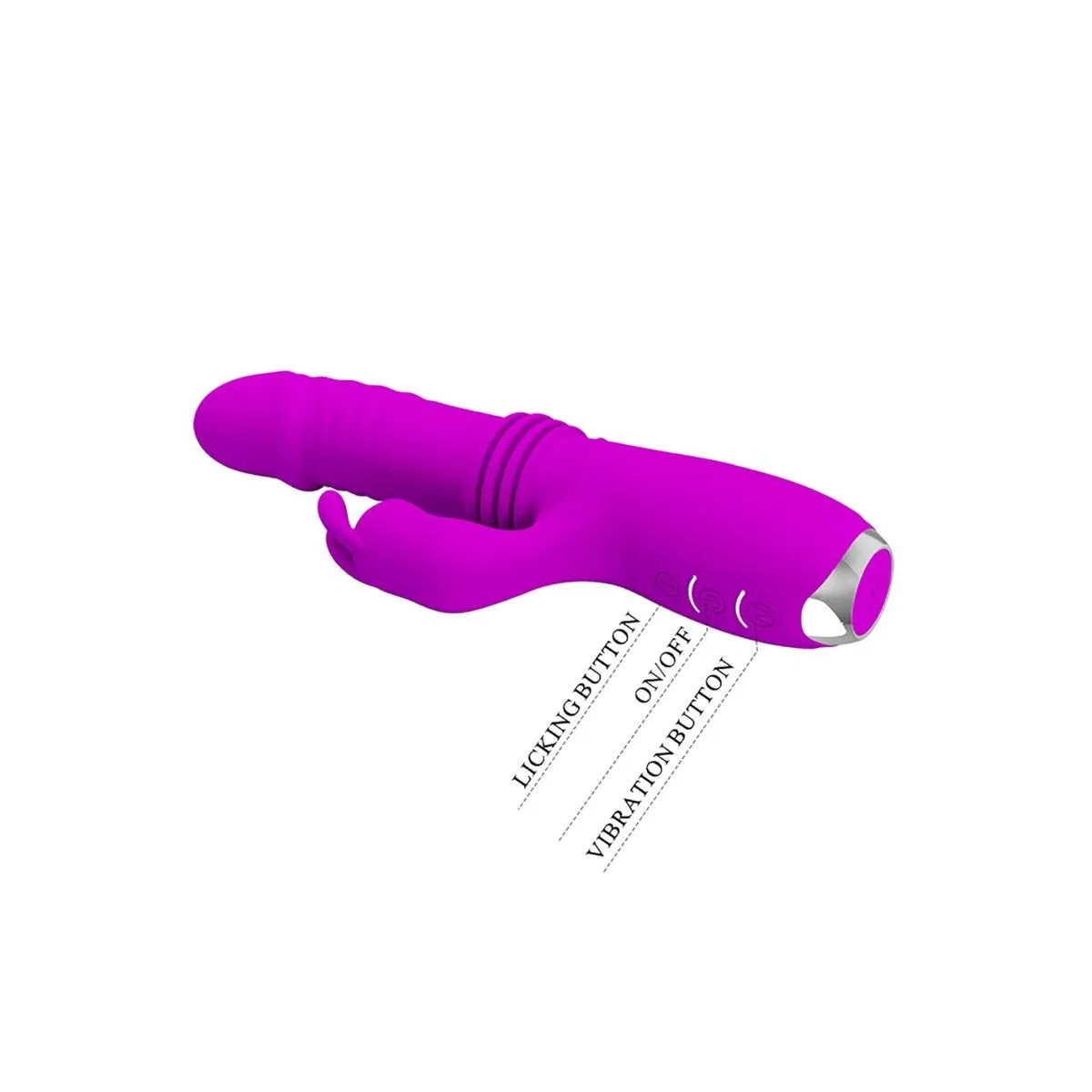 Dorothy Purple wiederaufladbarer Rabbitvibrator von Pretty Love C-Type | Fesselliebe.de