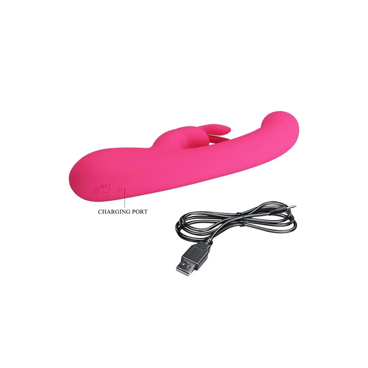 Lamar Rabbit Vibrator & Rosa G-Spot von Pretty Love Led | Fesselliebe.de