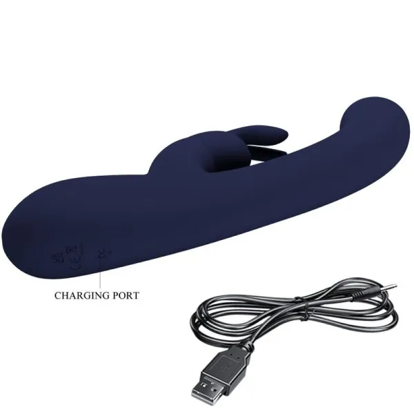 Lamar Rabbit Vibrator & Blauer G-Spot von Pretty Love Led | Fesselliebe.de