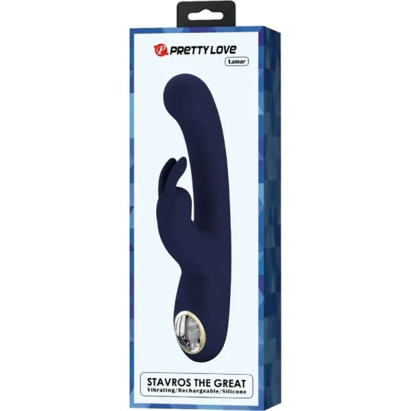 Lamar Rabbit Vibrator & Blauer G-Spot von Pretty Love Led | Fesselliebe.de