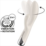 Spinning Rabbit 1 Klitoris und G-Spot Stimulation Beige von Satisfyer Vibrator | Fesselliebe.de