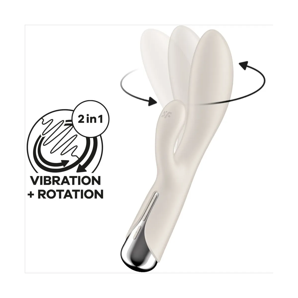 Spinning Rabbit 1 Klitoris und G-Spot Stimulation Beige von Satisfyer Vibrator | Fesselliebe.de