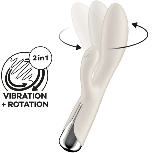Spinning Rabbit 1 Klitoris und G-Spot Stimulation Beige von Satisfyer Vibrator | Fesselliebe.de