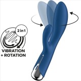 Spinning Rabbit 1 Klitoris und G-Spot Stimulation Blau von Satisfyer Vibrator | Fesselliebe.de
