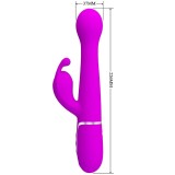 Dejon Rabbit Vibrator 3 In 1 Multifunktionsviolett von Pretty Love Flirtation | Fesselliebe.de