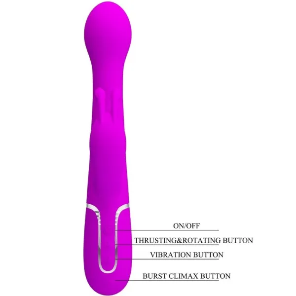 Dejon Rabbit Vibrator 3 In 1 Multifunktionsviolett von Pretty Love Flirtation | Fesselliebe.de