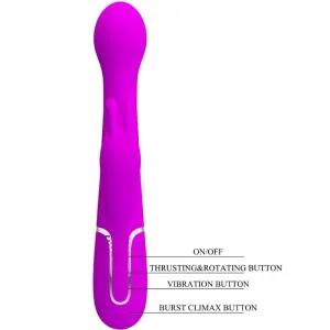 Dejon Rabbit Vibrator 3 In 1 Multifunktionsviolett von Pretty Love Flirtation
