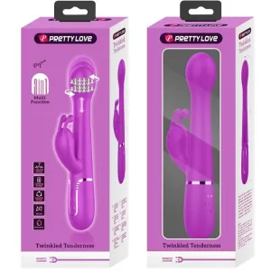 Dejon Rabbit Vibrator 3 In 1 Multifunktionsviolett von Pretty Love Flirtation