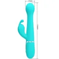 Dejon Rabbit Vibrator 3 In 1 Multifunktions-Aquagrün von Pretty Love Flirtation