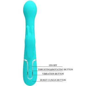 Dejon Rabbit Vibrator 3 In 1 Multifunktions-Aquagrün von Pretty Love Flirtation
