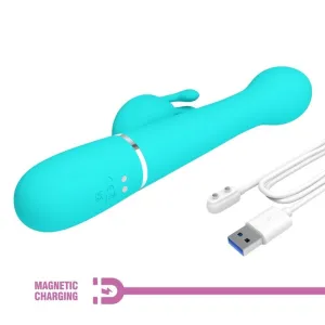 Dejon Rabbit Vibrator 3 In 1 Multifunktions-Aquagrün von Pretty Love Flirtation
