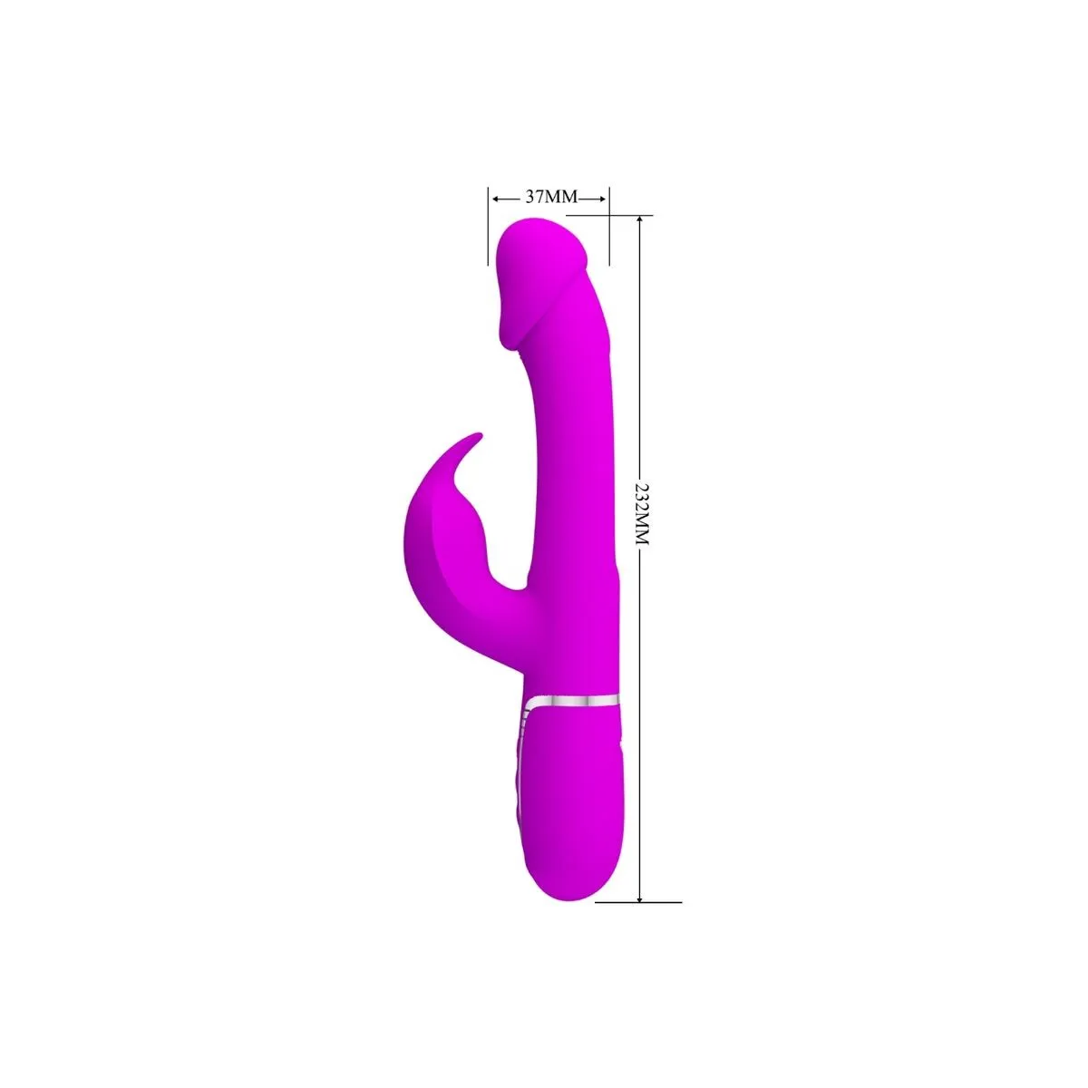 Dejon Rabbit Vibrator 3 In 1 Multifunktions Fucsia von Pretty Love Flirtation | Fesselliebe.de