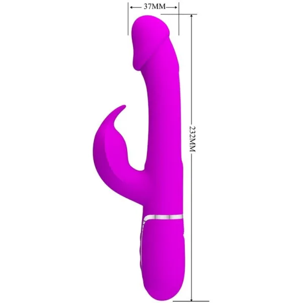 Dejon Rabbit Vibrator 3 In 1 Multifunktions Fucsia von Pretty Love Flirtation | Fesselliebe.de