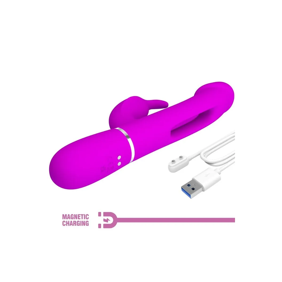 Dejon Rabbit Vibrator 3 In 1 Multifunktions Fucsia von Pretty Love Flirtation | Fesselliebe.de