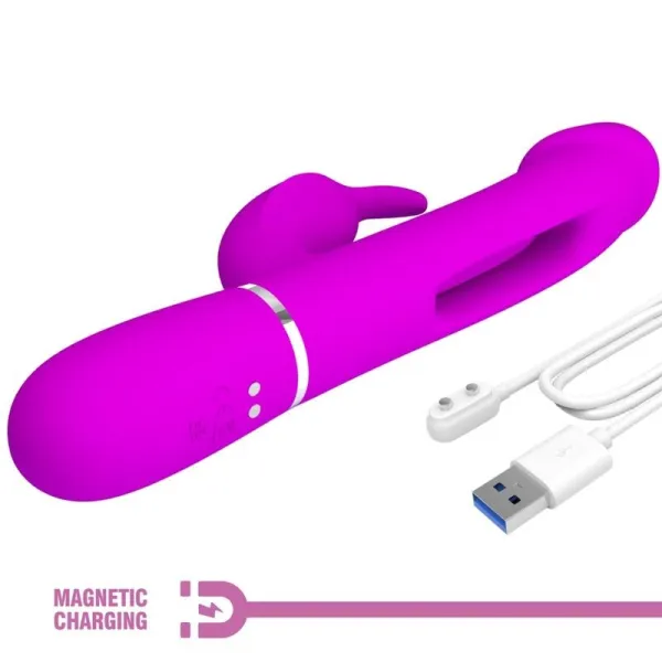 Dejon Rabbit Vibrator 3 In 1 Multifunktions Fucsia von Pretty Love Flirtation | Fesselliebe.de