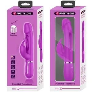 Dejon Rabbit Vibrator 3 In 1 Multifunktions Fucsia von Pretty Love Flirtation