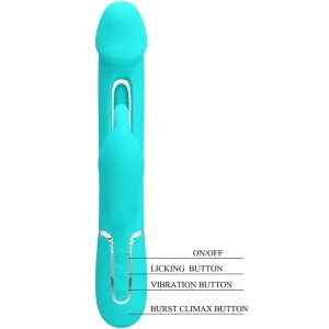 Dejon Rabbit Vibrator 3 In 1 Multifunktions-Aquagrün von Pretty Love Flirtation