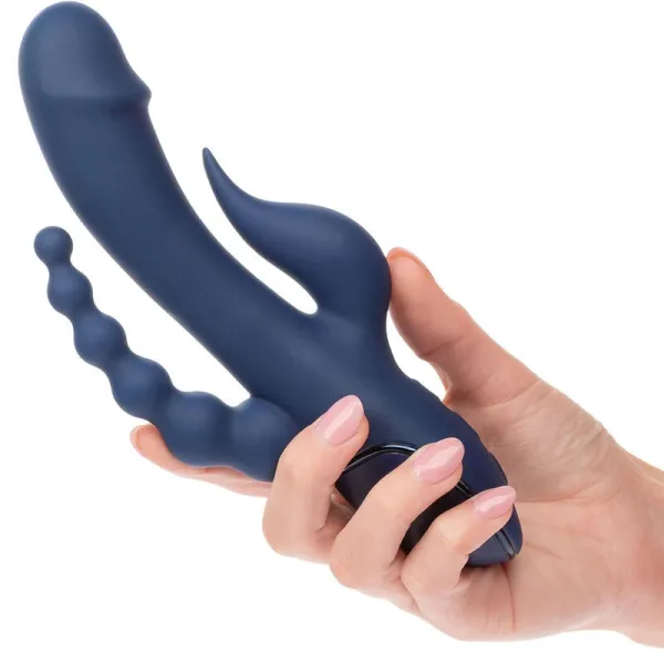 Vibrator Dreifach-Orgasmus Blau von Calexotics | Fesselliebe.de
