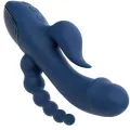 Vibrator Dreifach-Orgasmus Blau von Calexotics