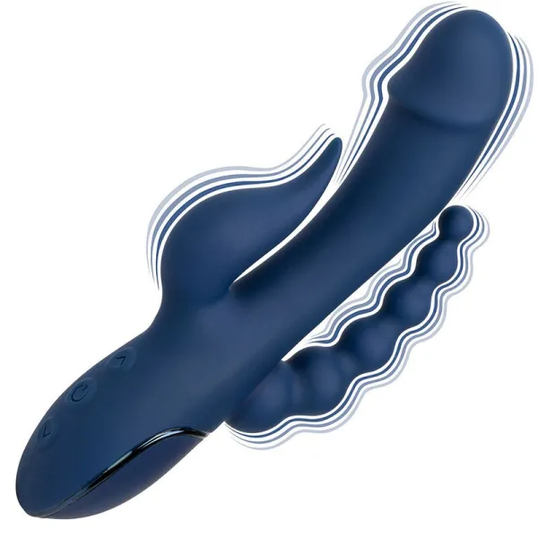 Vibrator Dreifach-Orgasmus Blau von Calexotics | Fesselliebe.de