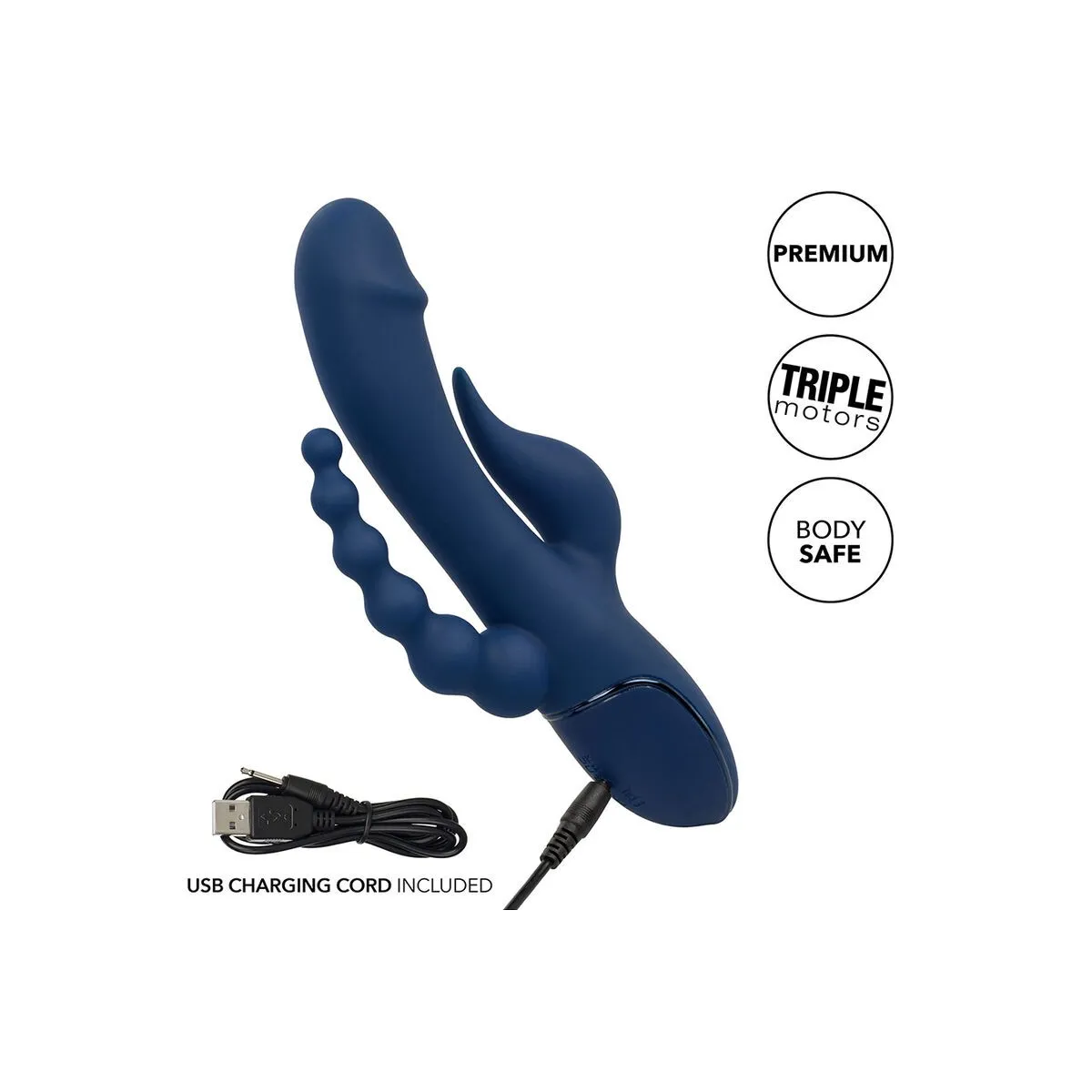 Vibrator Dreifach-Orgasmus Blau von Calexotics | Fesselliebe.de