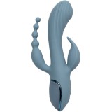 Vibrator Triple Ecstasy Grau von Calexotics | Fesselliebe.de