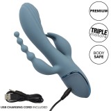 Vibrator Triple Ecstasy Grau von Calexotics | Fesselliebe.de