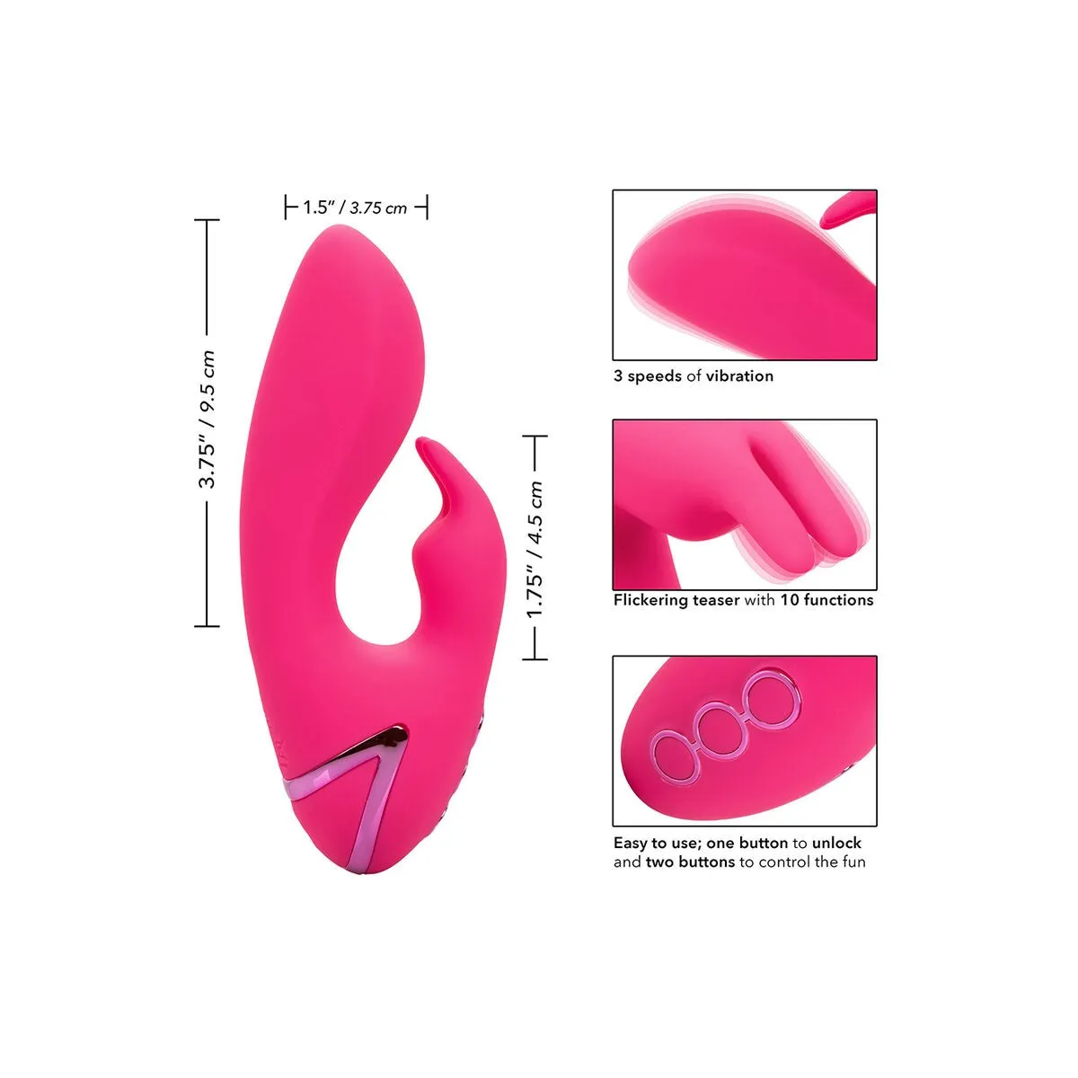 So, Cal Sunshine Vibrator Rabbit Fuchsia von California Dreaming von Calexotics | Fesselliebe.de