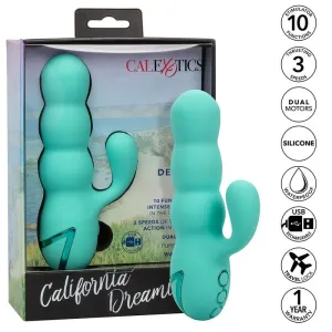 Del Mar Diva Vibrator Rabbir Aqua Grün von California Dreaming von Calexotics | Fesselliebe.de