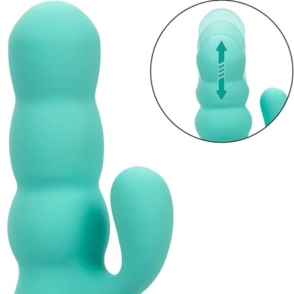 Del Mar Diva Vibrator Rabbir Aqua Grün von California Dreaming von Calexotics | Fesselliebe.de