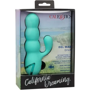 Del Mar Diva Vibrator Rabbir Aqua Grün von California Dreaming von Calexotics
