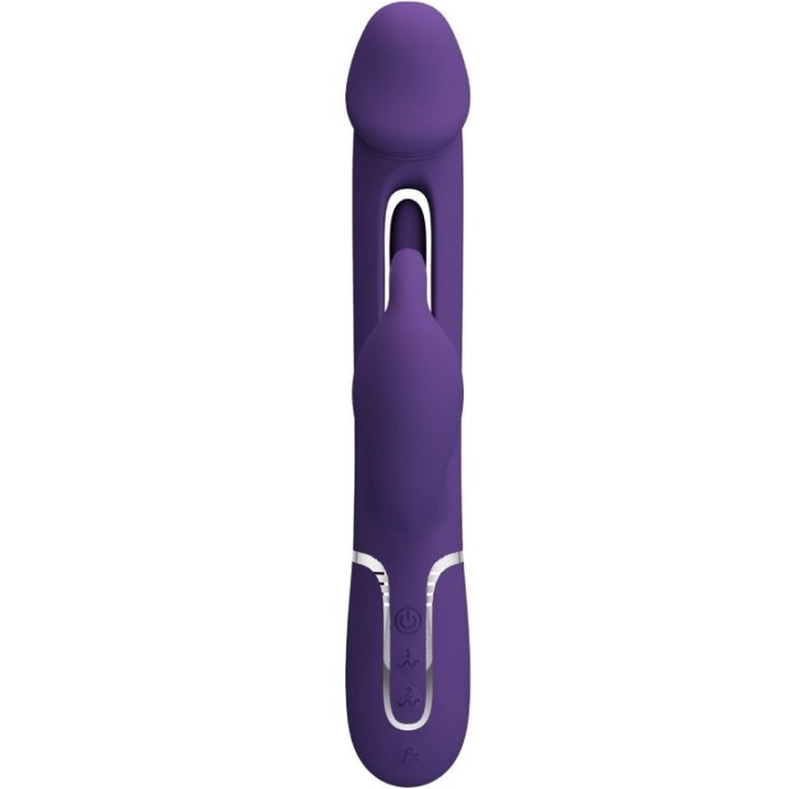 Kampas Rabbit 3 In 1 Multifunktionsvibrator mit Zunge Violett von Pretty Love Flirtation | Fesselliebe.de