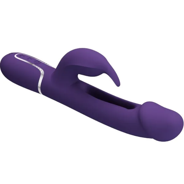 Kampas Rabbit 3 In 1 Multifunktionsvibrator mit Zunge Violett von Pretty Love Flirtation | Fesselliebe.de