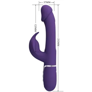 Kampas Rabbit 3 In 1 Multifunktionsvibrator mit Zunge Violett von Pretty Love Flirtation