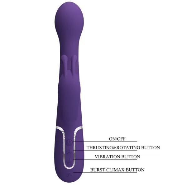 Dejon Rabbit Vibrator 3 In 1 Multifunktions-Lila von Pretty Love Flirtation | Fesselliebe.de