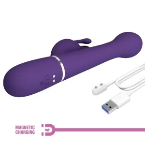 Dejon Rabbit Vibrator 3 In 1 Multifunktions-Lila von Pretty Love Flirtation