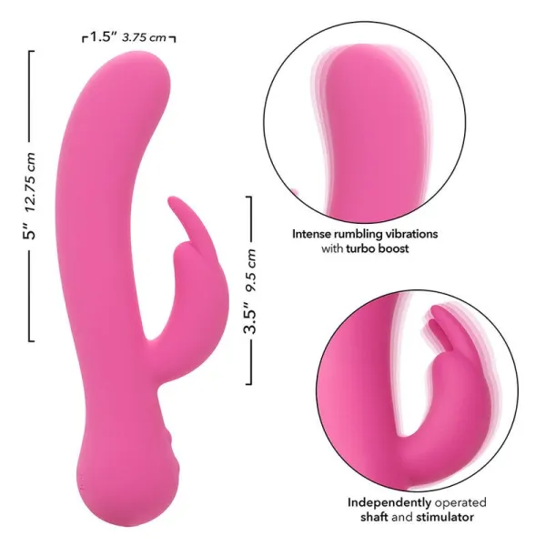 First Time Vibrator Rabbit wiederaufladbar Rosa von Calexotics | Fesselliebe.de