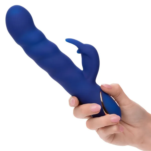 Jack Rabbit Vibrator Wellenbewegung Blau von Calexotics | Fesselliebe.de