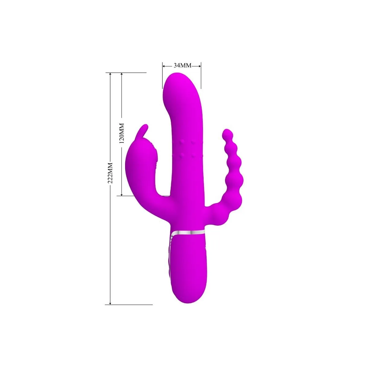 Cammy Triple Vibrator Multifunktion 4 In 1 Rosa von Pretty Love Flirtation | Fesselliebe.de