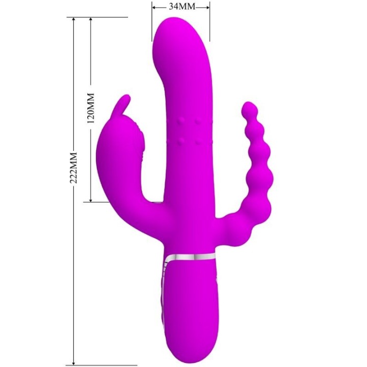 Cammy Triple Vibrator Multifunktion 4 In 1 Rosa von Pretty Love Flirtation | Fesselliebe.de